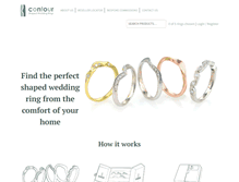 Tablet Screenshot of contourweddingrings.com